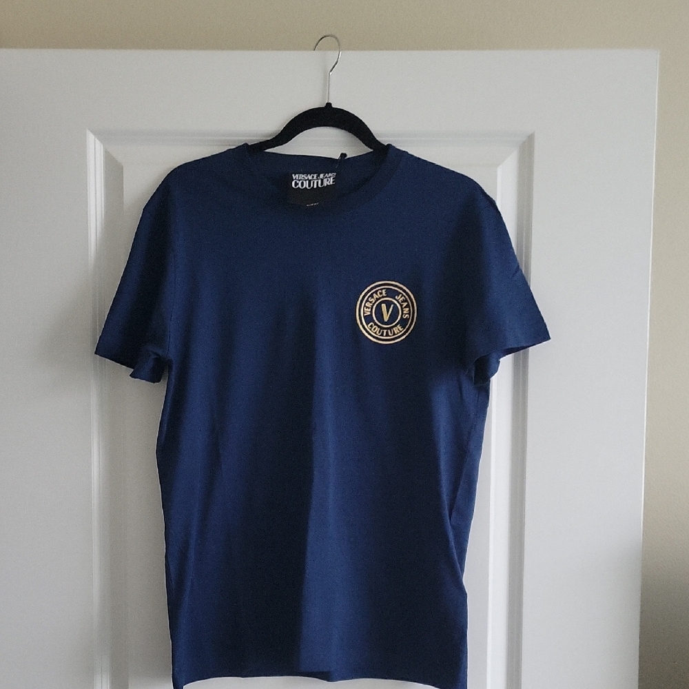 NWT Versace Jeans Couture Blue Short Sleeve T-Shirt